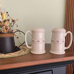 Longaberger Stovetop Salt & Pepper Shakers